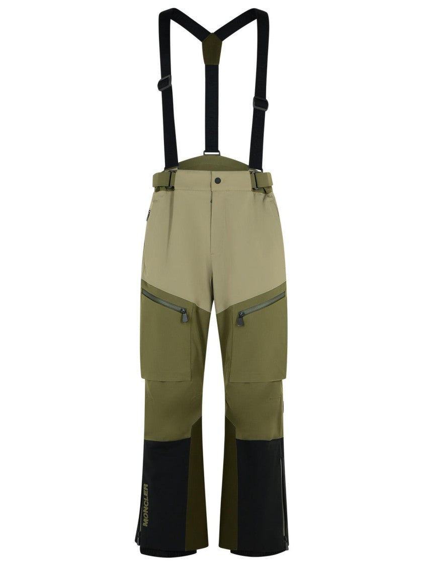 Moncler Grenoble Green Polyamide Blend Ski Pants