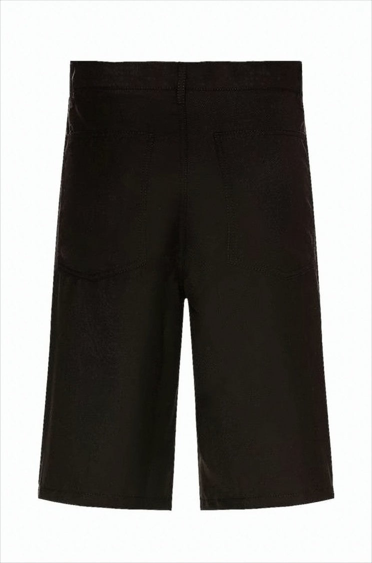 Comme Des Garçons Mid-Thigh Length Minimalist Shorts With Patch Pockets