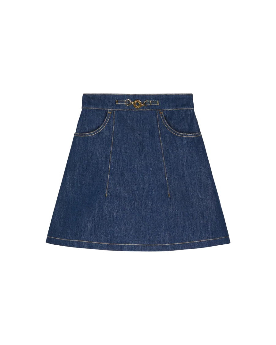 Patou Organic Cotton Denim Skirt