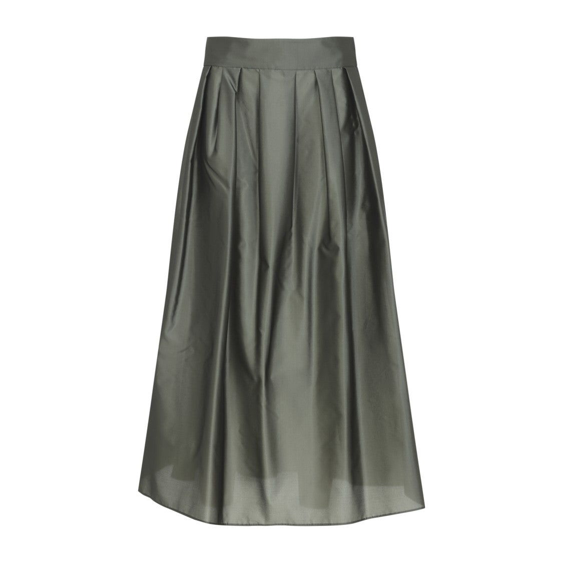 Max Mara Flowing Green Midi Skirt