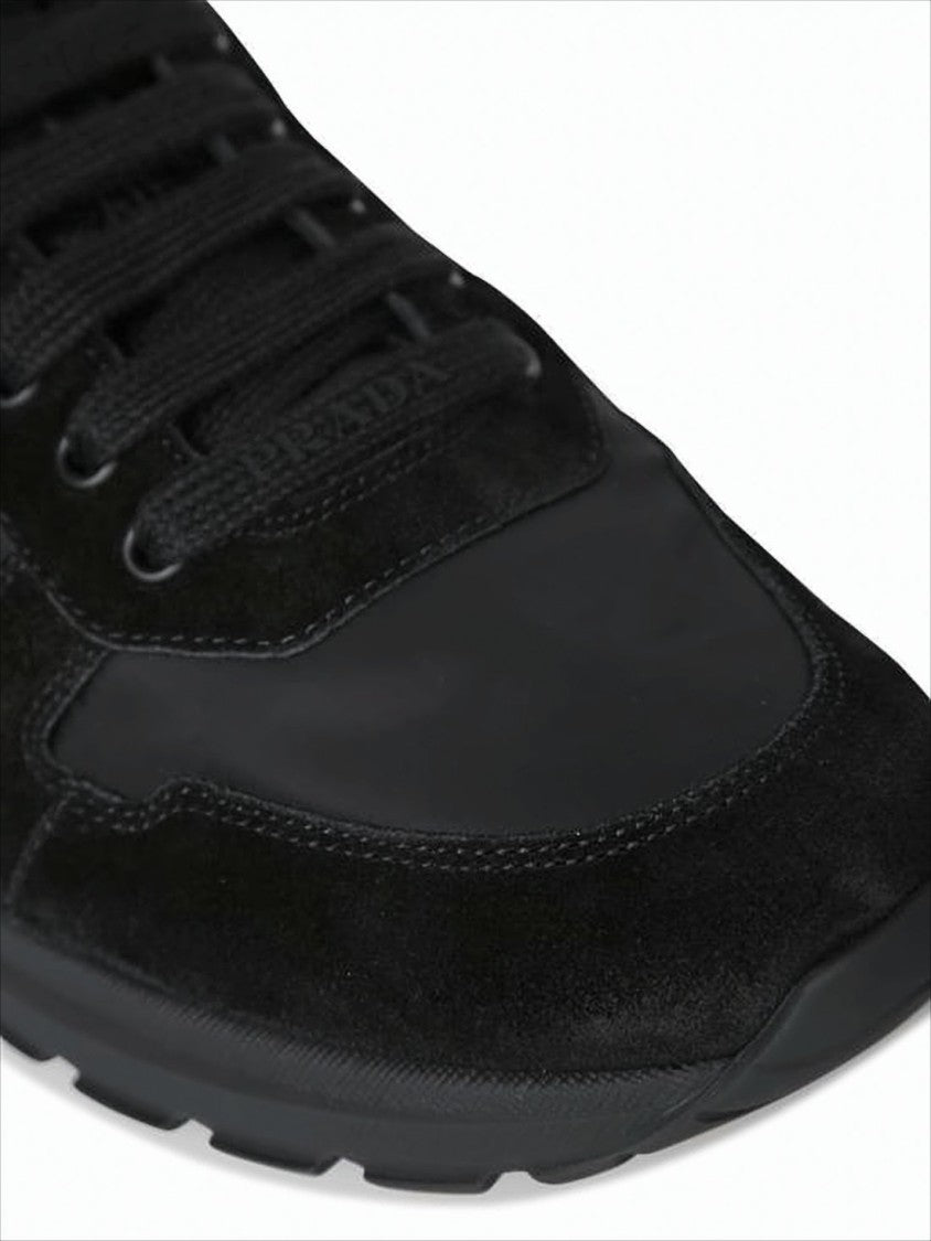 Prada Low-Top Sneaker With Recycled Polyamide