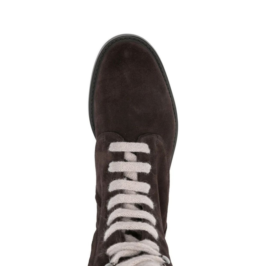 Doucal's Brown Lace-Up Suede Ankle Boots