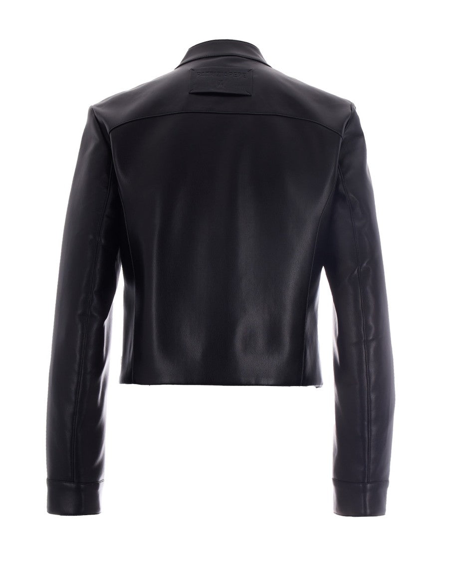 Patrizia Pepe Coated Fabric Biker Jacket
