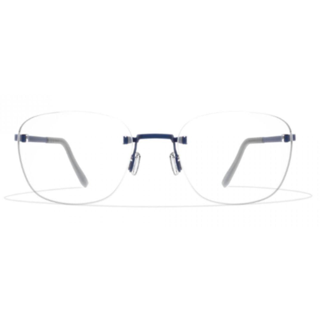 Blackfin Bf942 Aero A-M Rimless Rectangular Titanium Eyeglasses With Adjustable Nose Pads