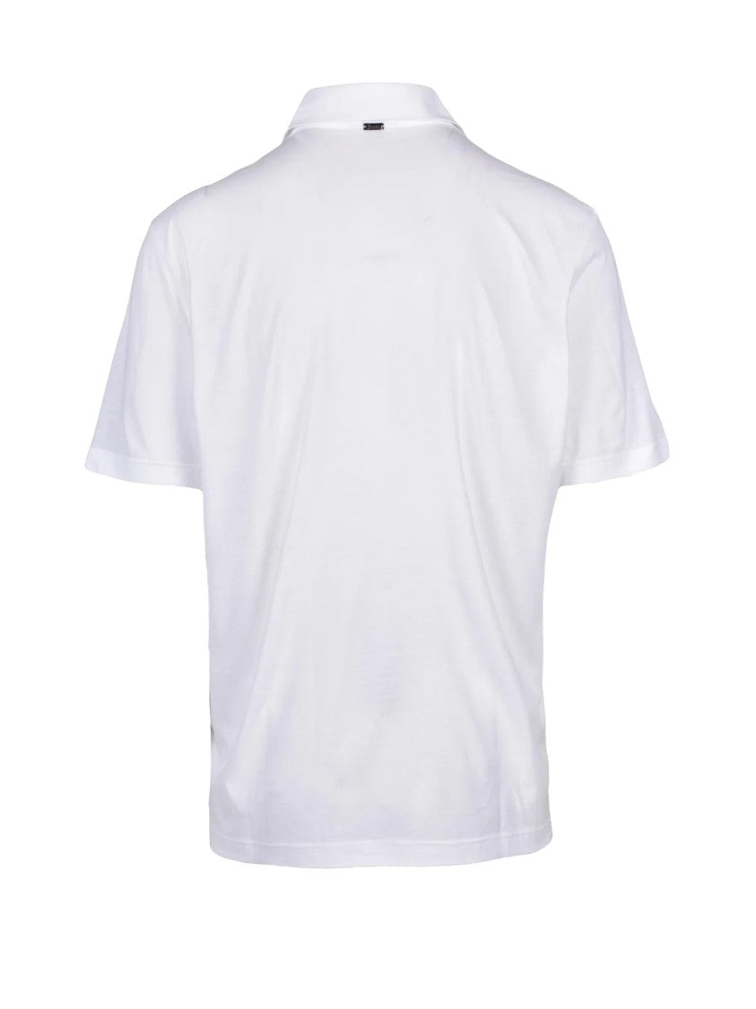 Herno White Cotton Polo