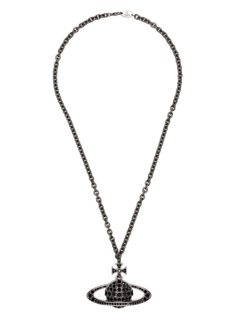 Vivienne Westwood Bold Planet-Inspired Pendant Necklace With Cross Detail