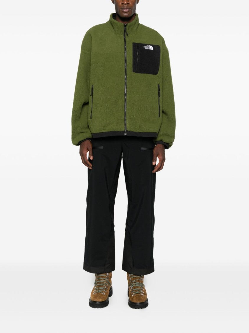 The North Face Olive Green Casual Jacket With Black Trim