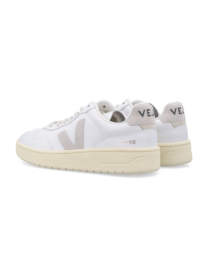 Veja V-90 Minimalist White Sneakers