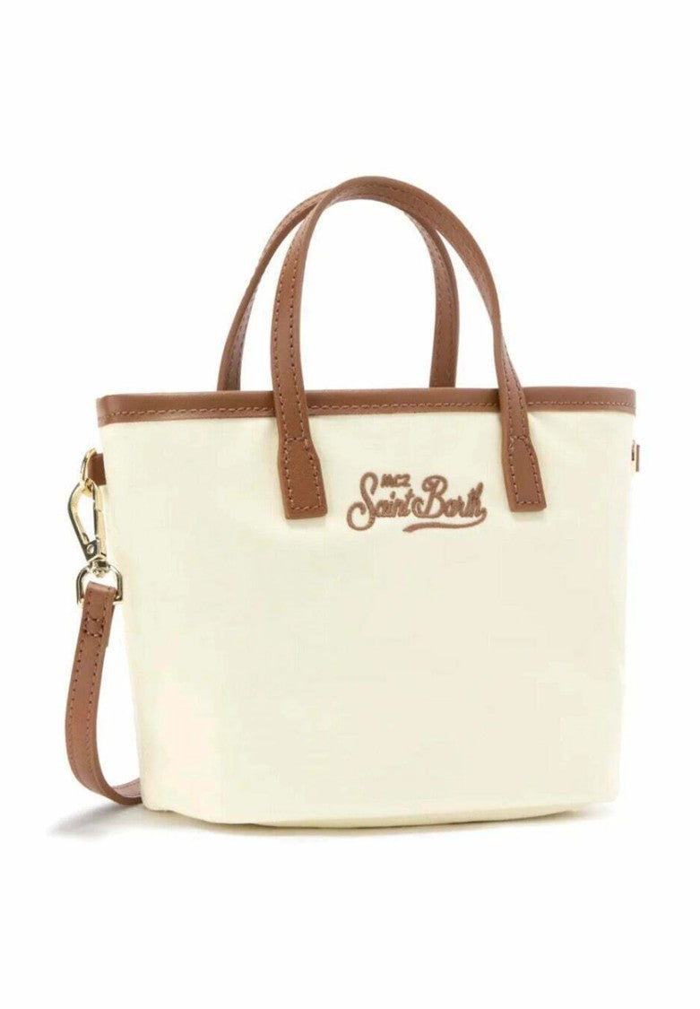 Mc2 Saint Barth Ivory White City Bag Shoulder Bag