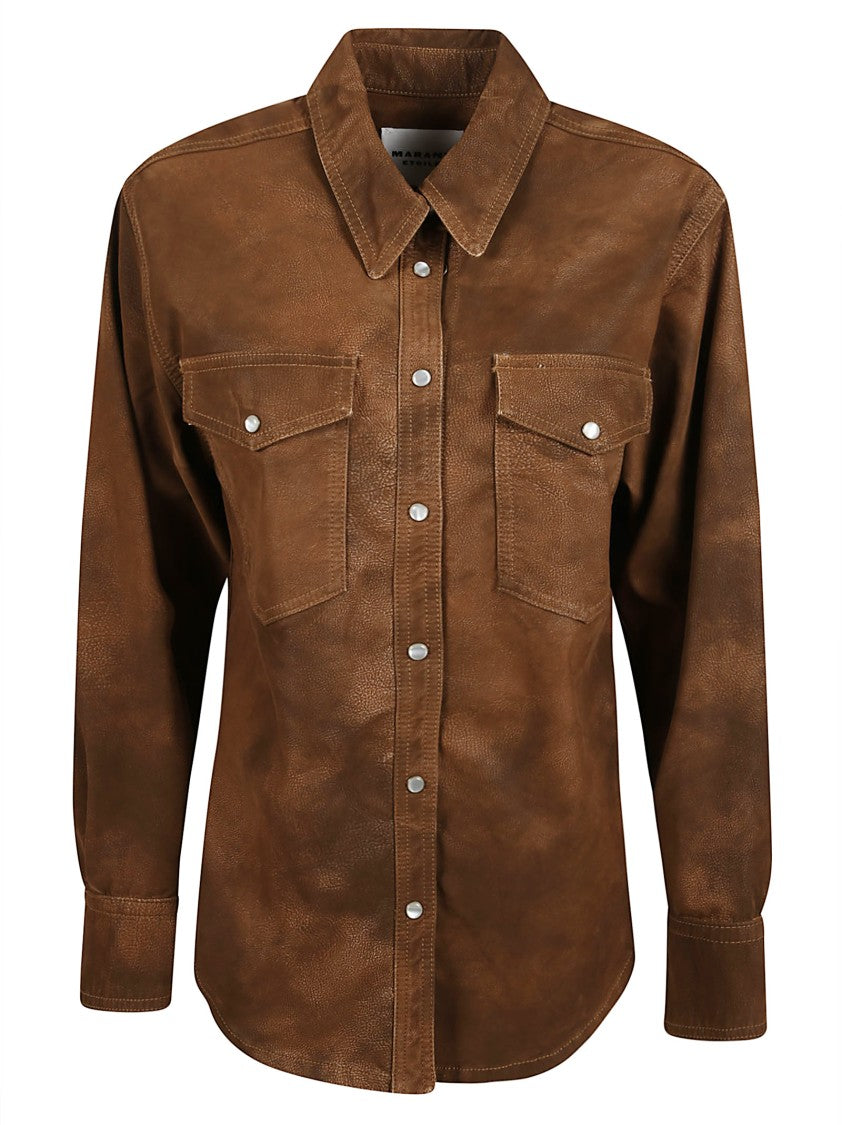 Isabel Marant Vintage Faux Leather Shirt