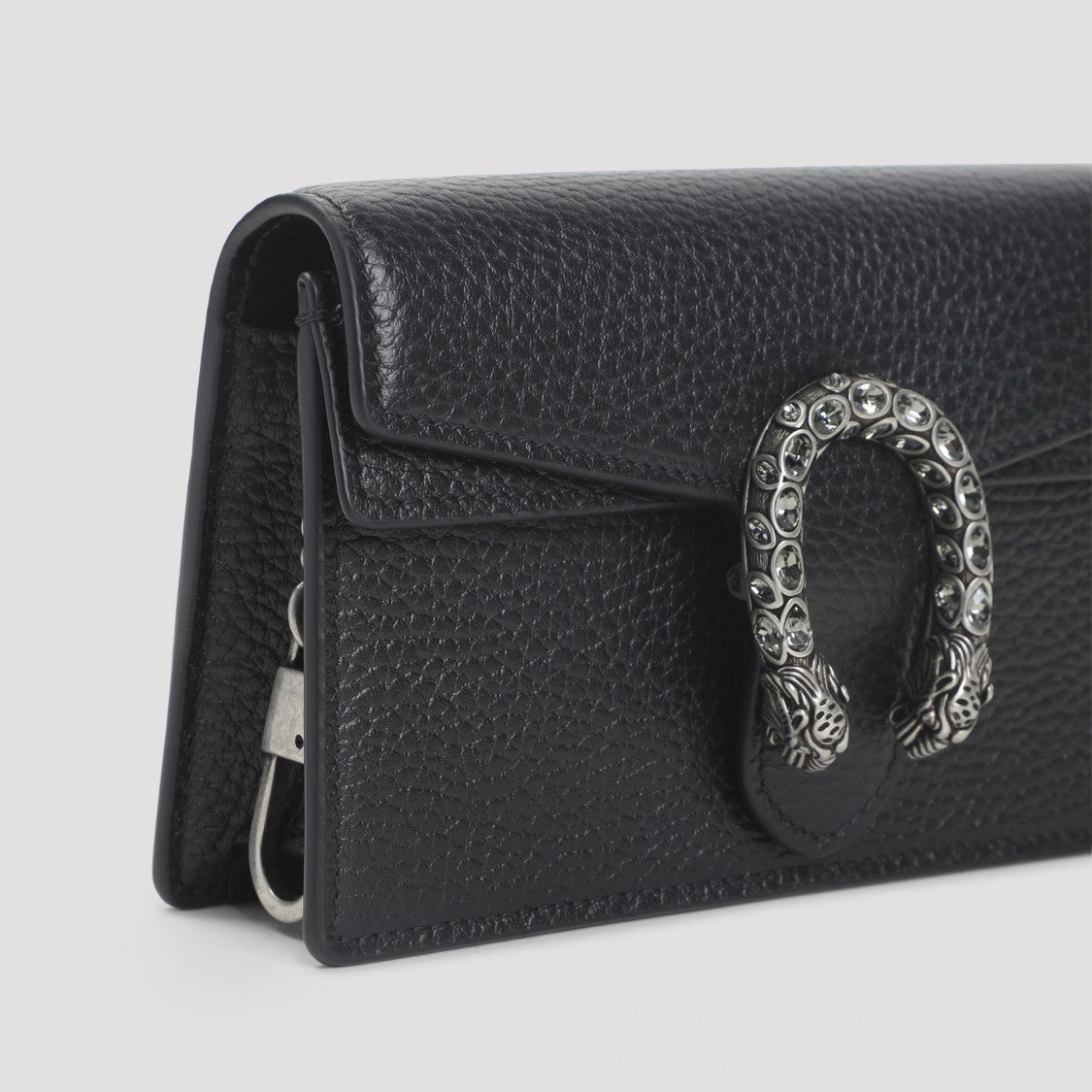 Gucci Textured Black Calf Leather Clutch