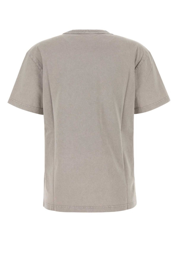 T By Alexander Wang Dove Grey Cotton T-Shirt