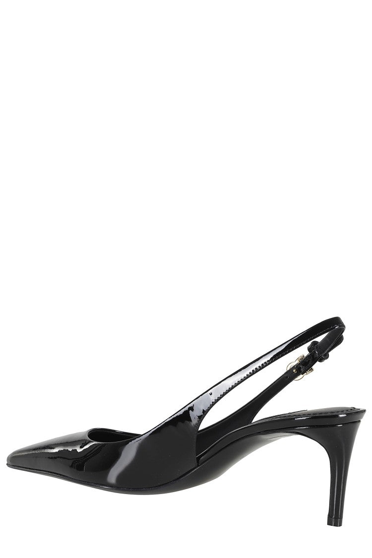 Dolce & Gabbana Black Slingback Patent Leather Pointed Pumps