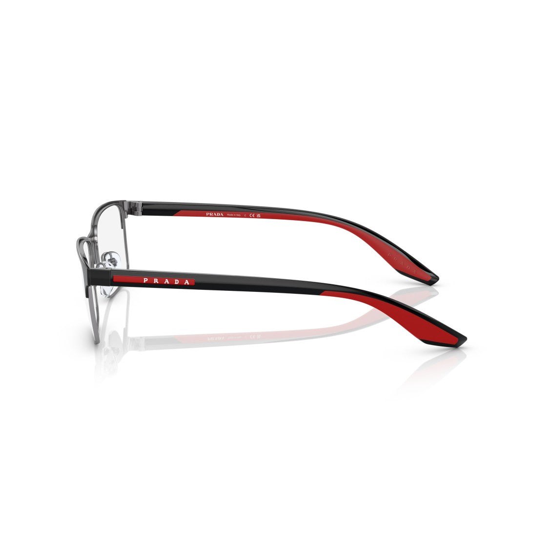 Prada Linea Rossa 0Ps 50Pv Rectangular Matte Black Steel Eyeglasses