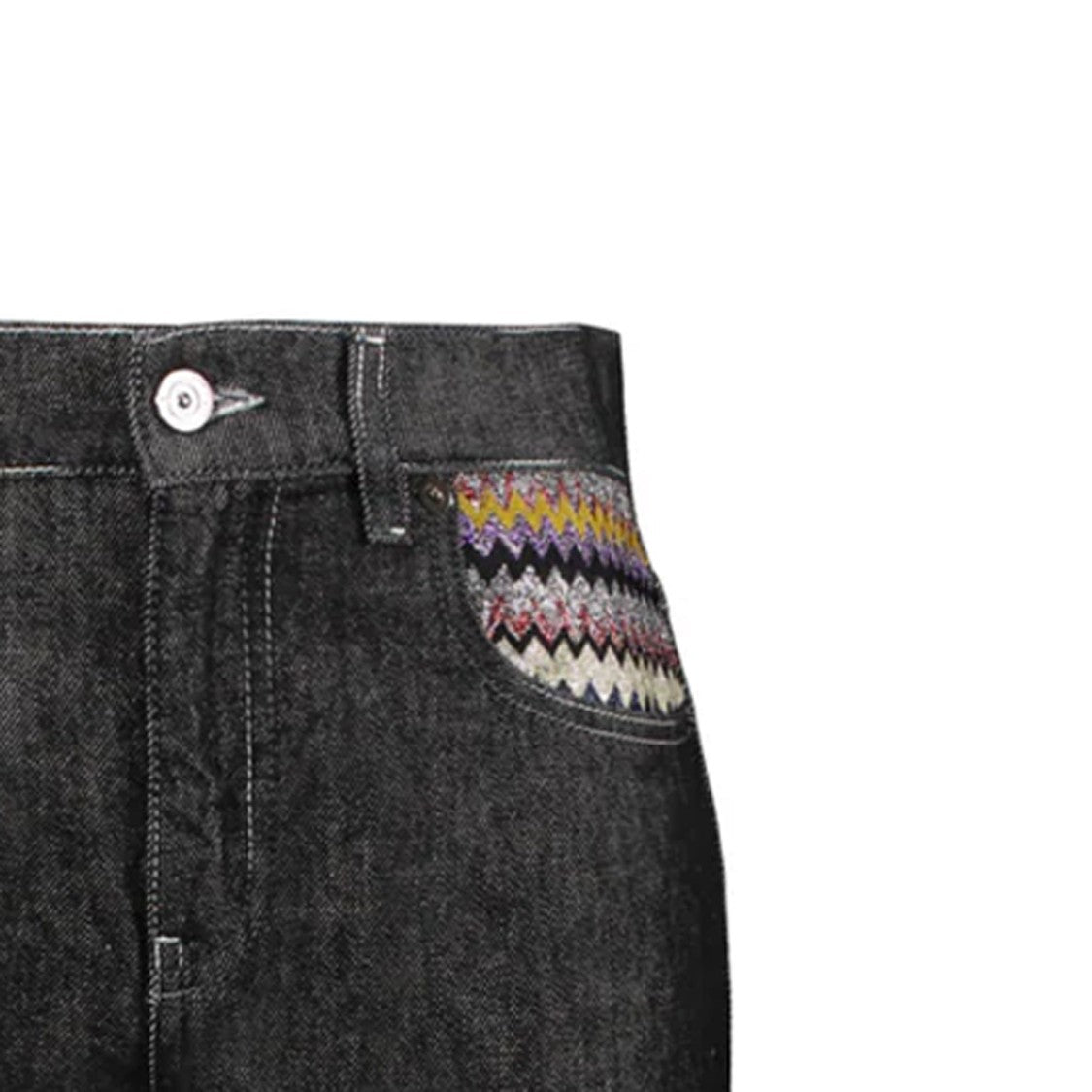 Missoni Classic Black Straight-Leg Denim Jeans