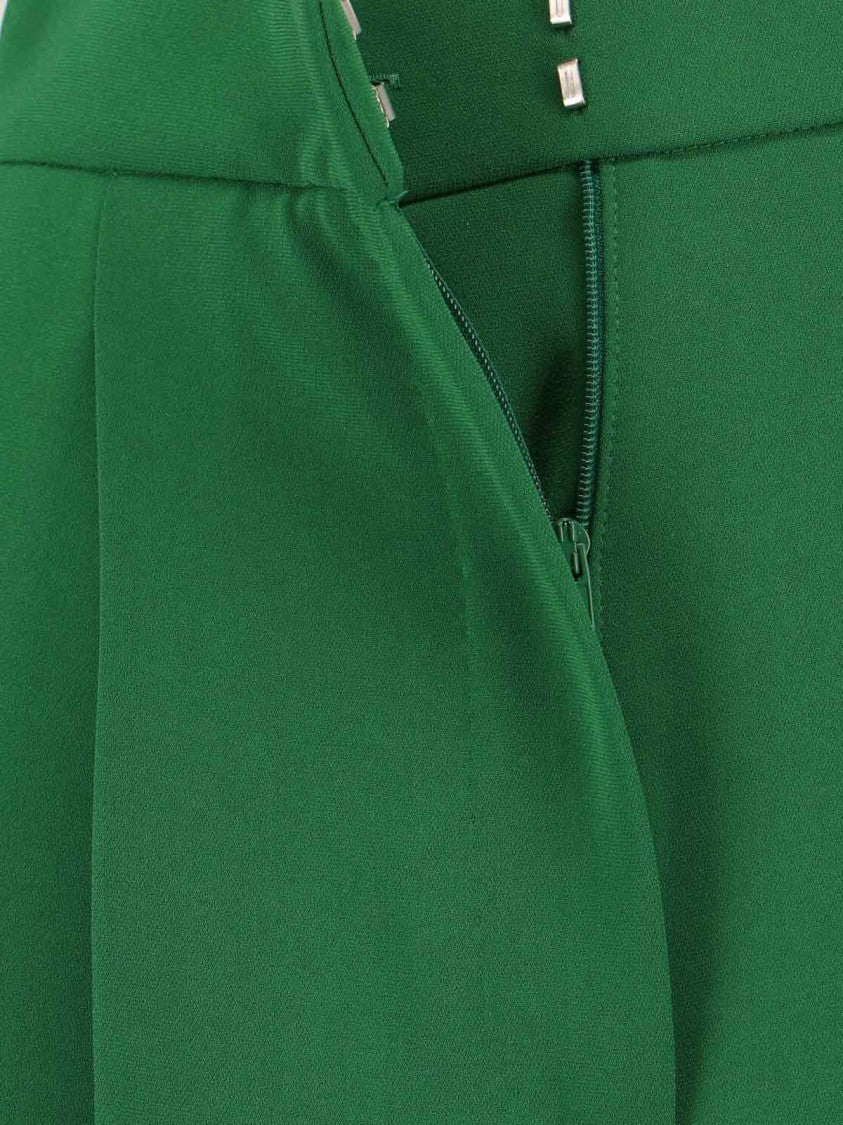 Max Mara High-Waisted Wide-Leg Trousers With Front Pleat Design