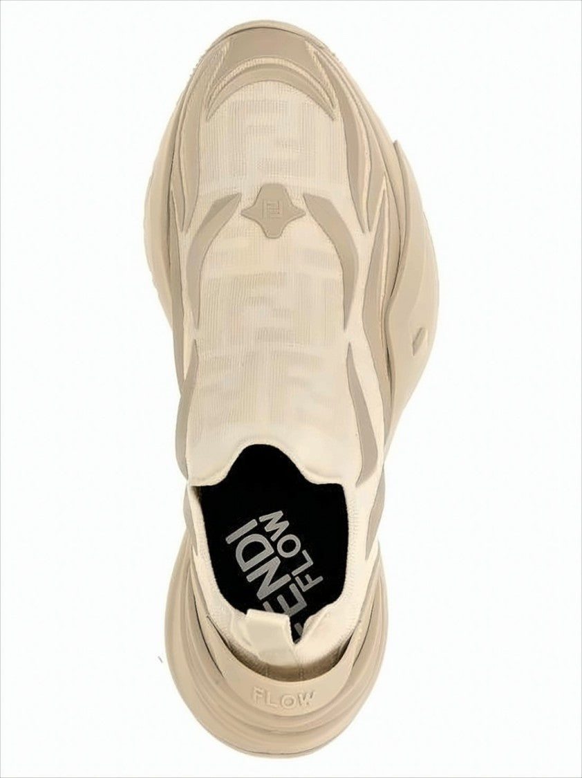 Fendi Slip-On Sneakers With Sculpted Rubber Sole