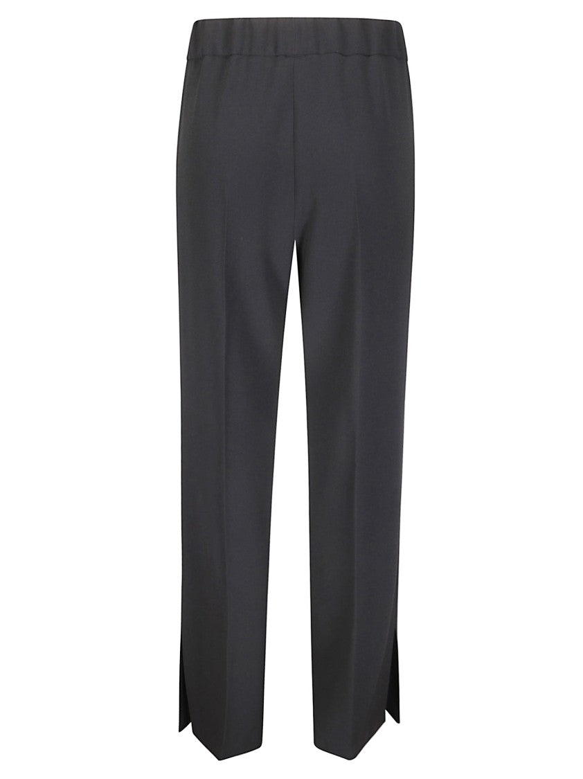 Alberto Biani Straight Leg Trousers With Back Slit Detail