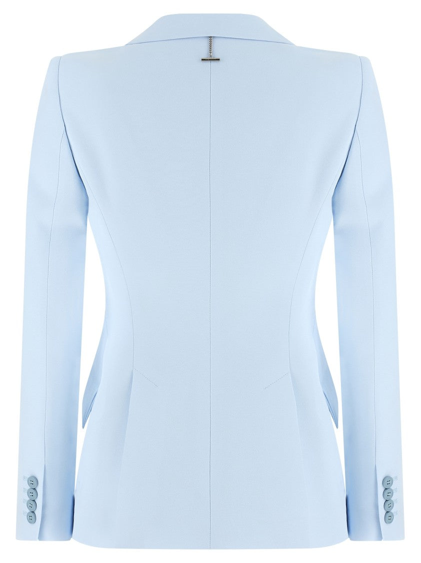 Mcqueen Single-Breasted Thin Crêpe Blazer With Structured Hourglass Silhouette