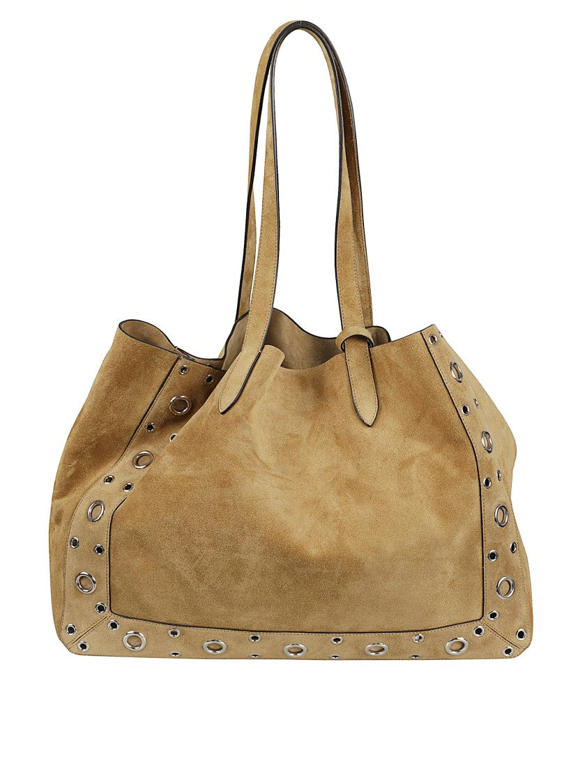 Valentino Garavani Large Suede Tote Bag With Sphere Studs