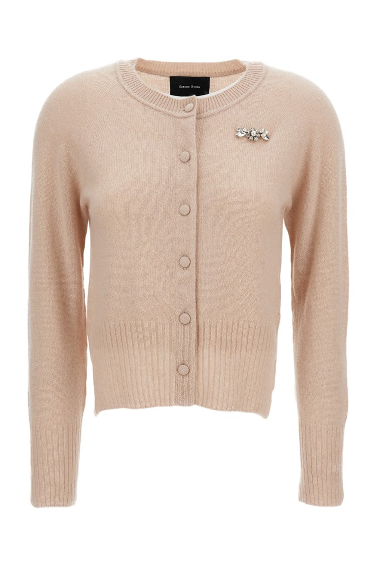 Simone Rocha Cashmere Embellished Cardigan