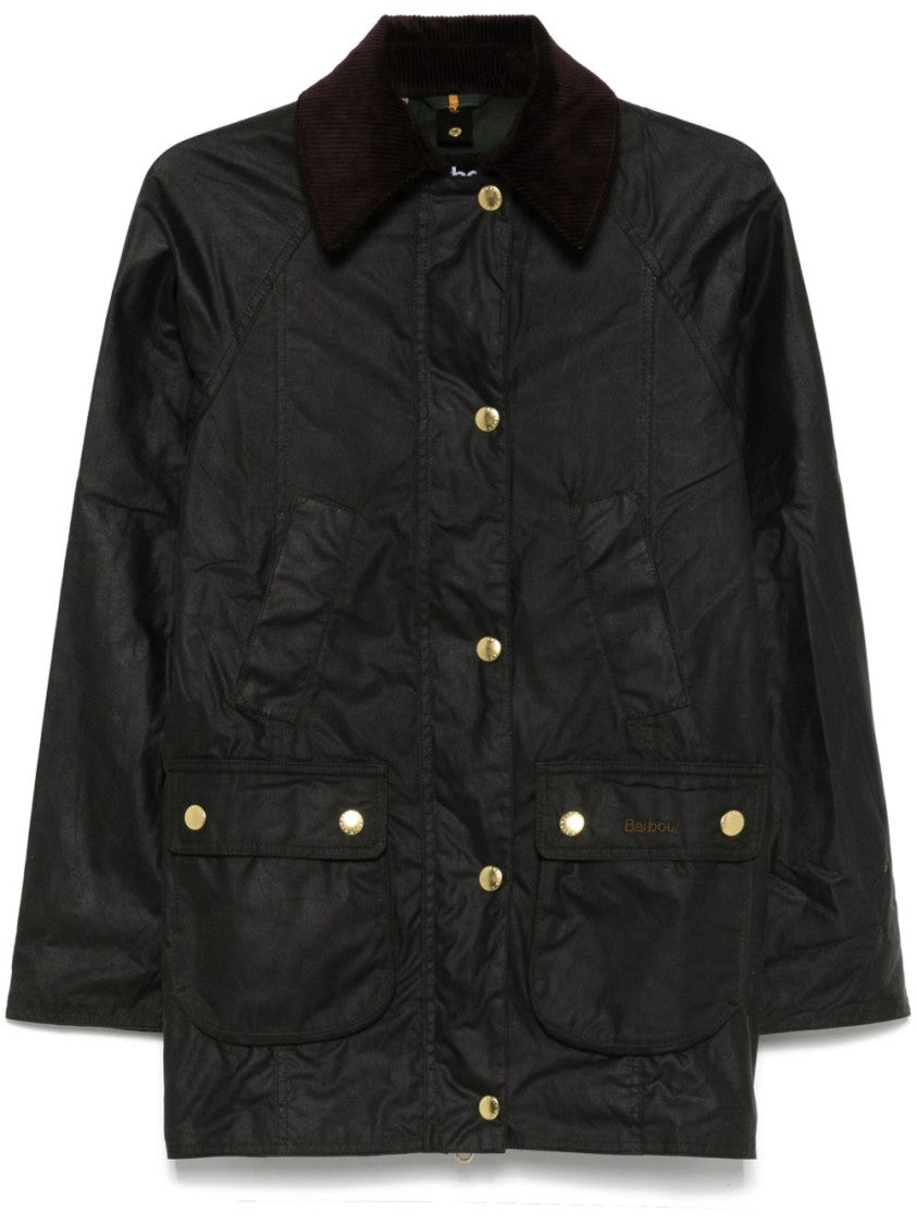 Barbour Sage Waxed Cotton Beadnell Jacket