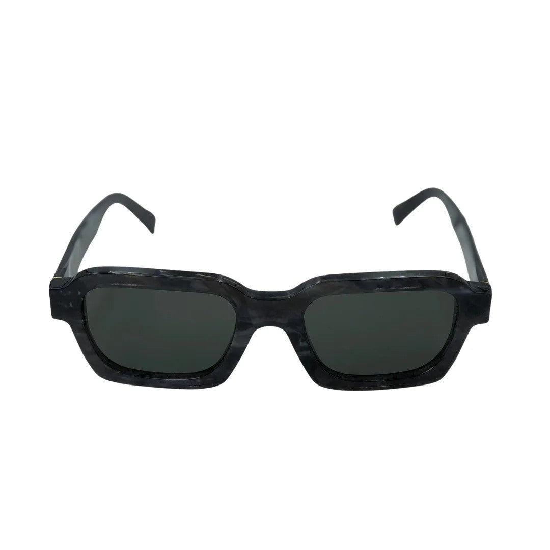Retrosuperfuture Angular Sunglasses With Marble Gray Finish