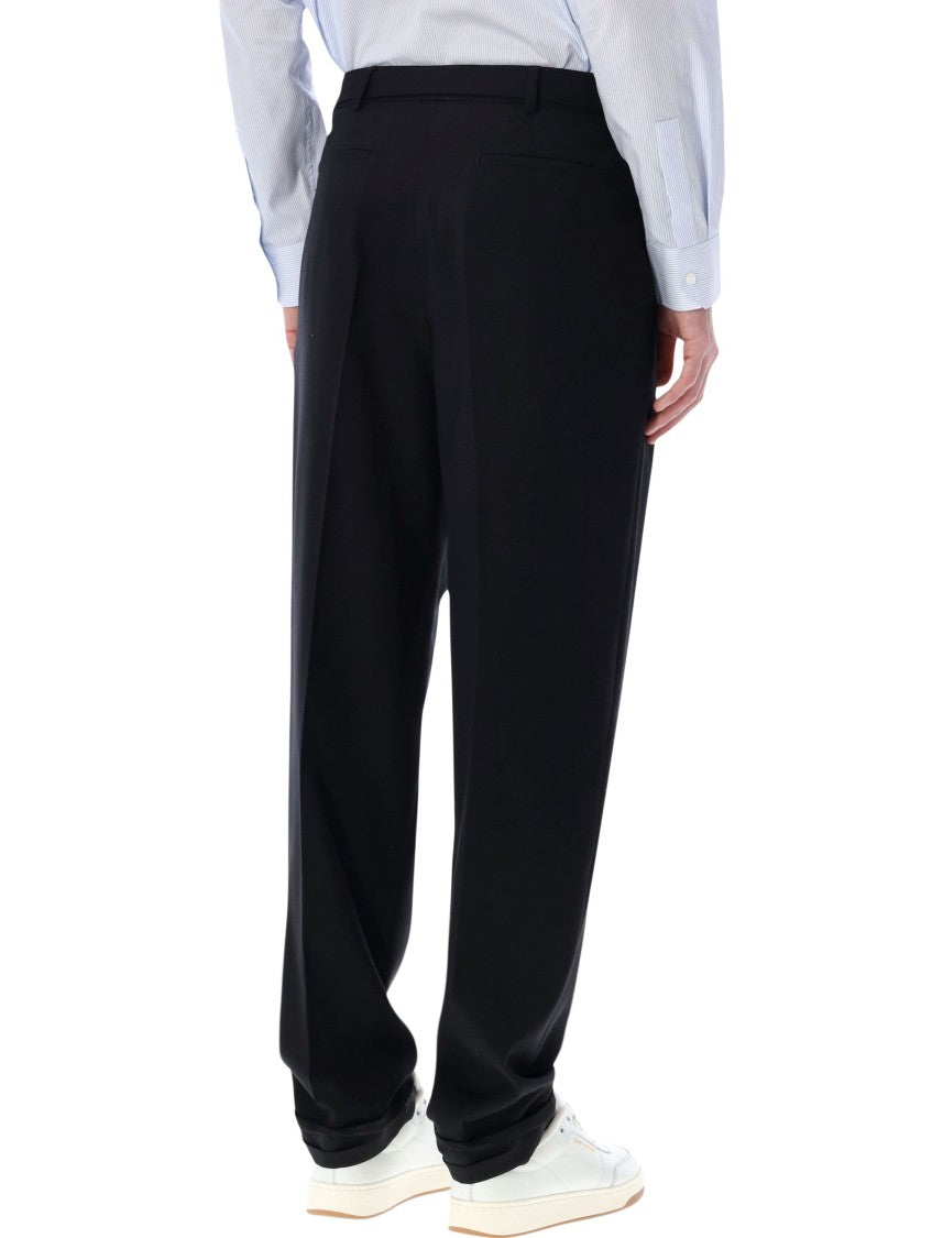 Saint Laurent Wool Gabardine Tailored Trousers