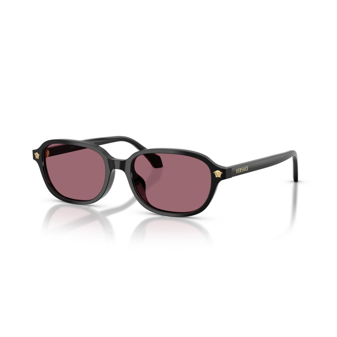 Versace 0Ve4514d Rectangular Black Acetate Sunglasses