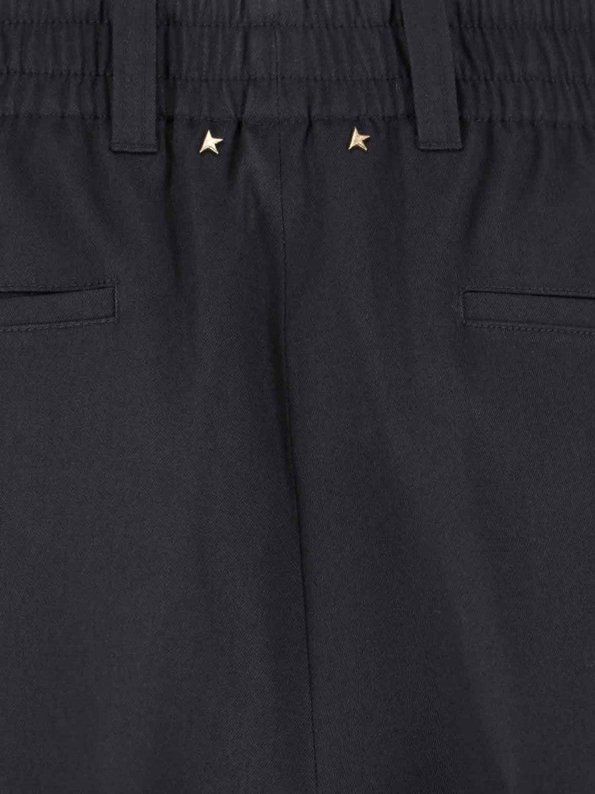 Golden Goose Tailored Black Trousers With Pleated Front