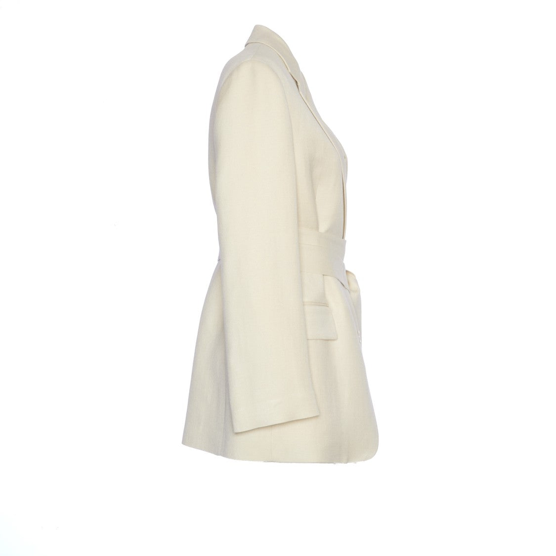 Dondup Single Breasted Blazer In Viscose And Linen Twill