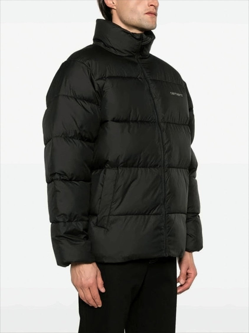 Carhartt Wip High Collar Black Puffer Jacket
