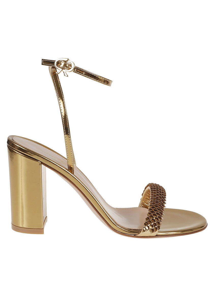 Gianvito Rossi Calissa Sandals With Iconic Ribbon Buckle