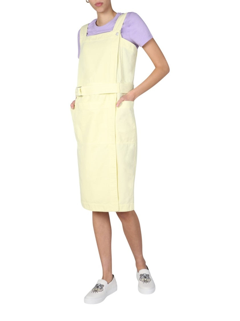 Kenzo Straight Neck Midi Dress