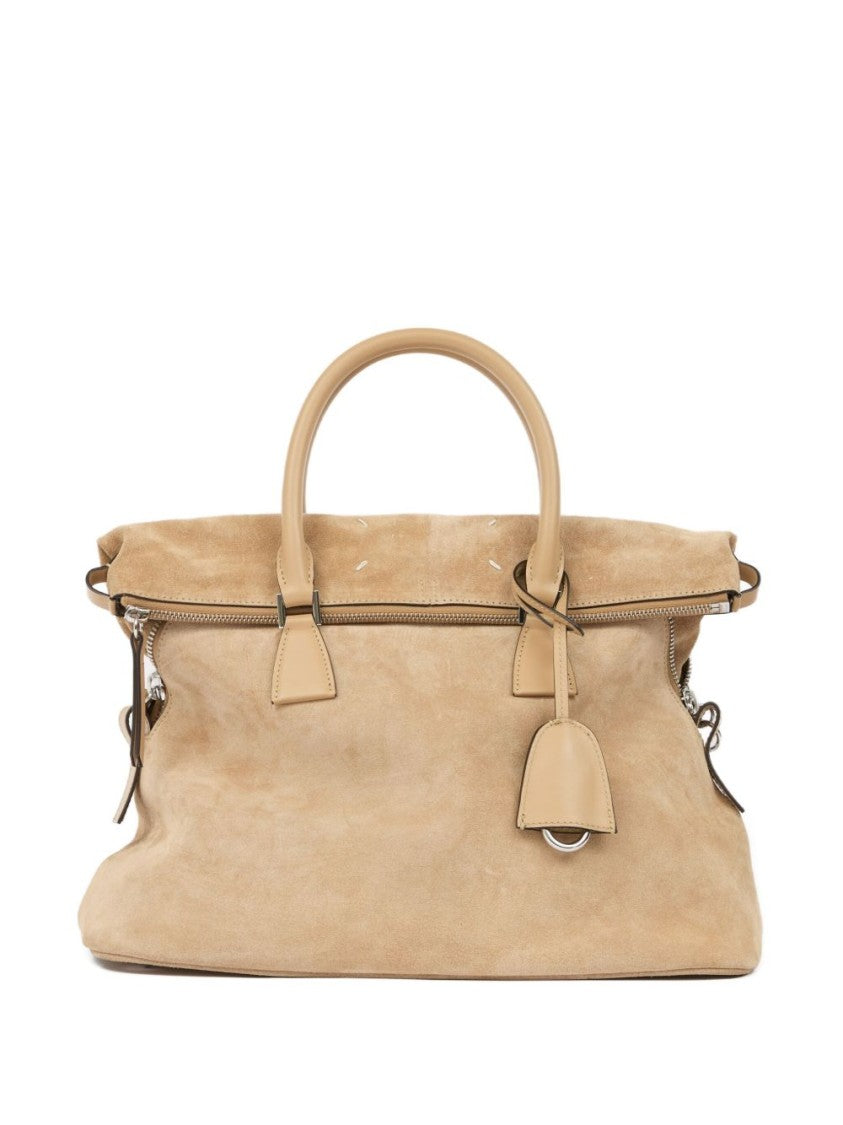 Maison Margiela Shoulder Bag In Camel Calf Leather