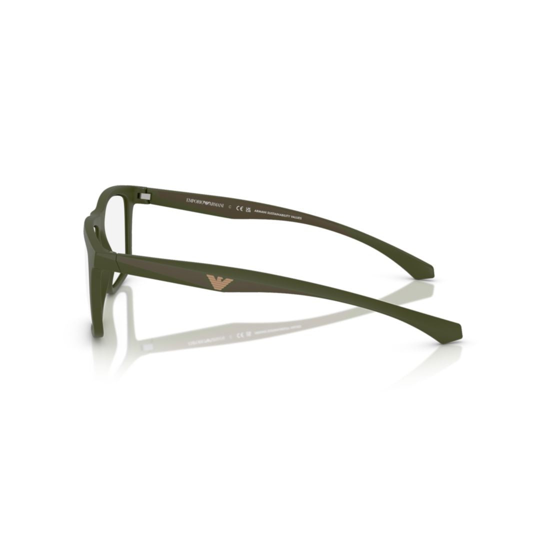 Emporio Armani 0Ea4235 Clip-On Rectangular Eyeglasses
