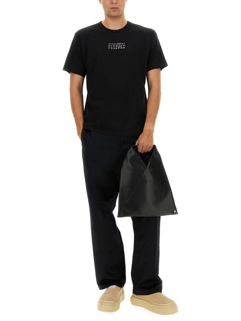Mm6 By Maison Margiela Crew Neck T-Shirt With Minimalist Logo Design