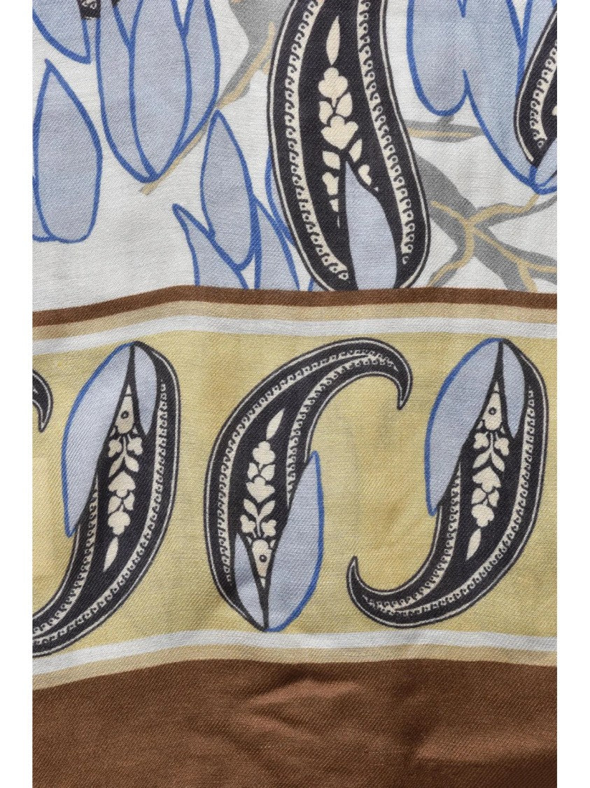 Etro Brown Modal-Blend Paisley Scarf