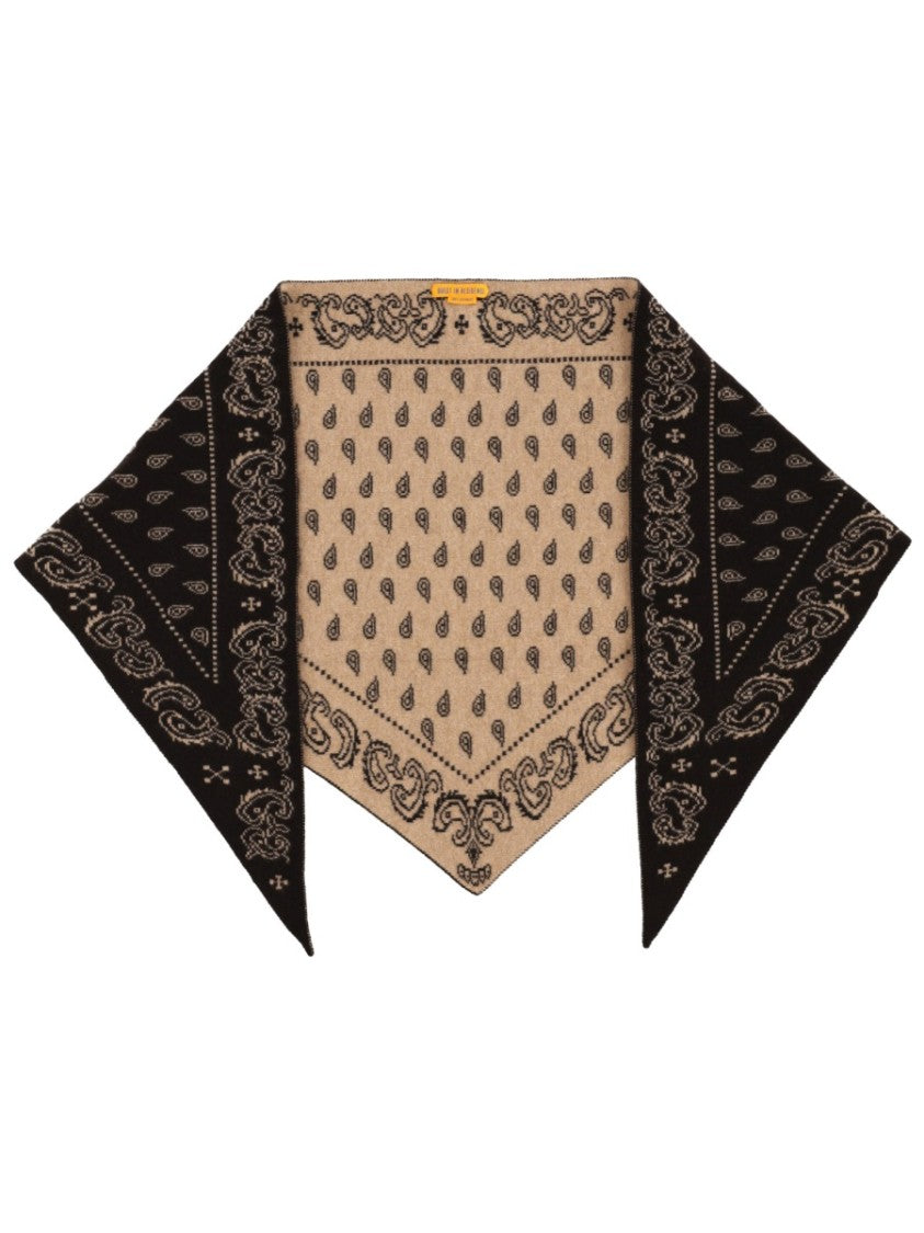 Guest In Residence The Wild Rag Reversible Intricate Pattern Cashmere Scarf