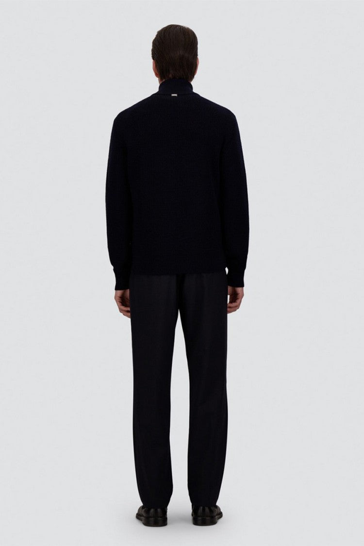 Herno Blue Polyamide Point-Collar Car Jacket