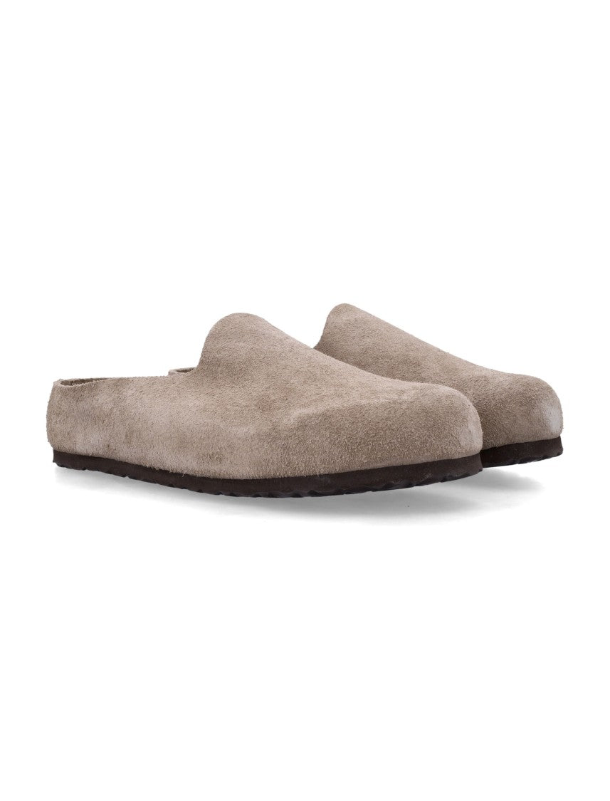 Birkenstock Amsterdam Closed-Structure Suede-And-Cork Clogs