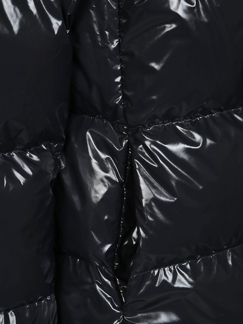 Herno Glossy Puffer Jacket With High Collar