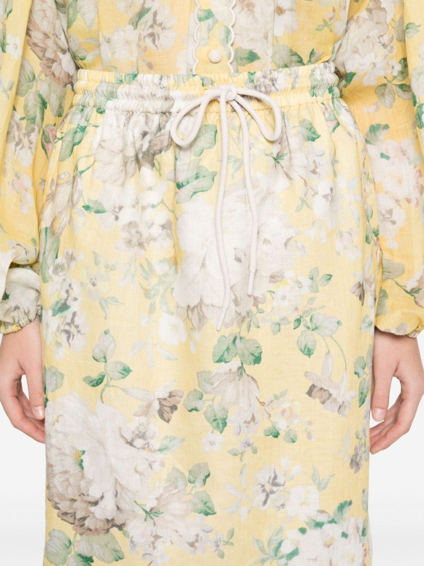 Zimmermann Acacia Scallop Midi Skirt