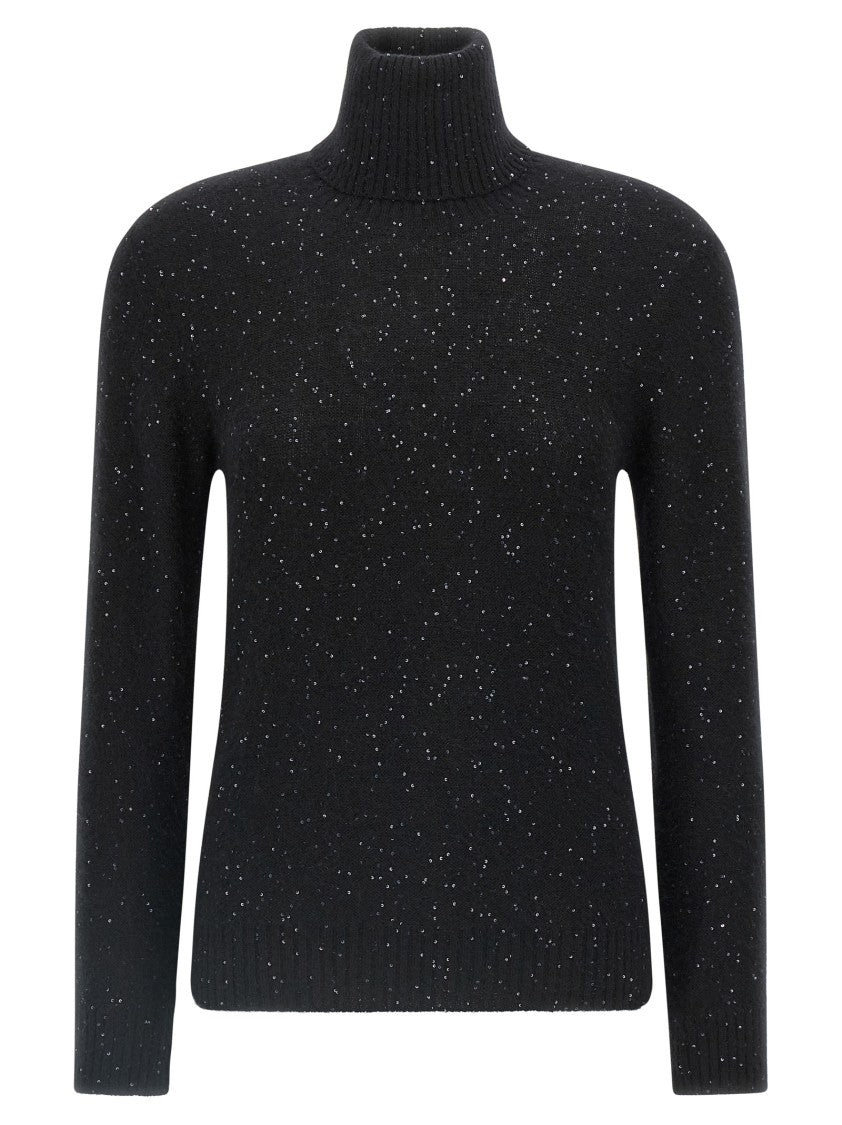 Fabiana Filippi Sequin Turtleneck Sweater