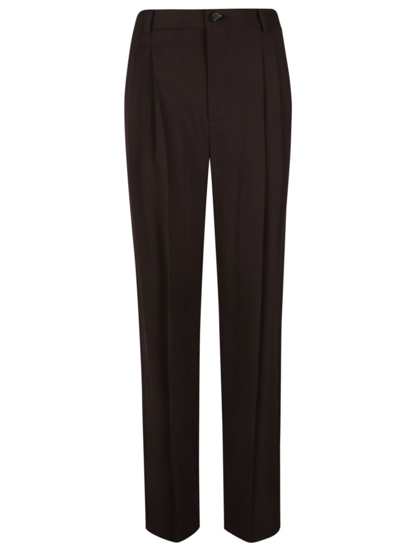 Elisabetta Franchi Tailored Button Straight Leg Pants