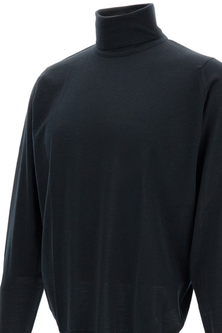 John Smedley Roll Neck Pullover In Extra Fine Merino Wool