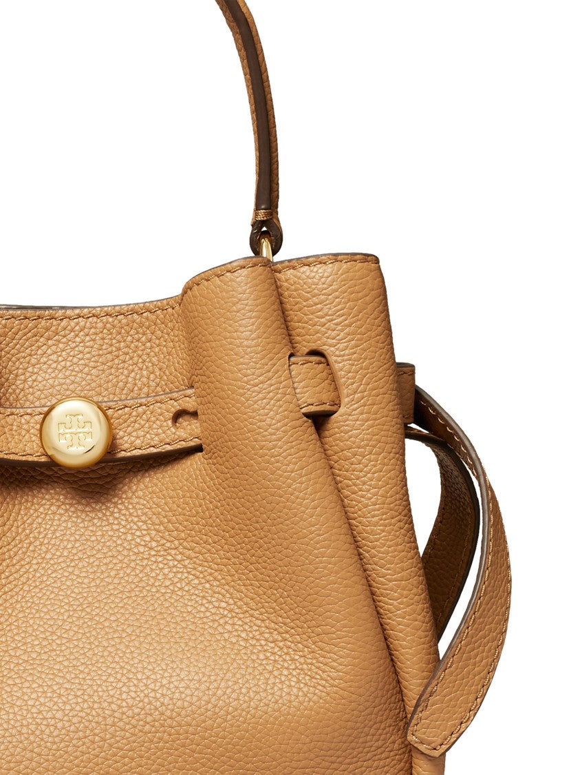 Tory Burch Romy Mini Bucket Bag With Textured Leather