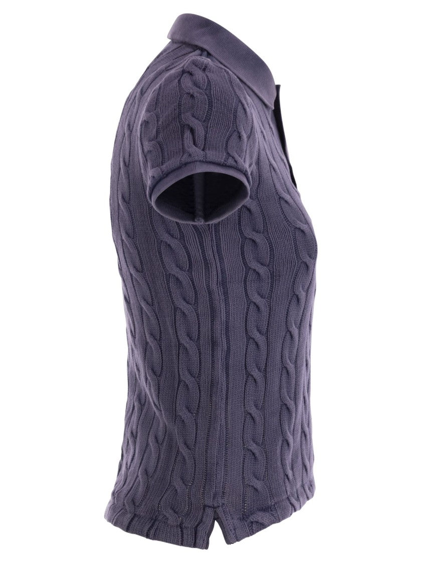 Polo Ralph Lauren Plaited Short-Sleeved Polo Shirt