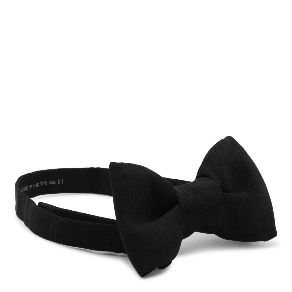 Tom Ford Structured Black Silk Bow Tie With Adjustable Strap