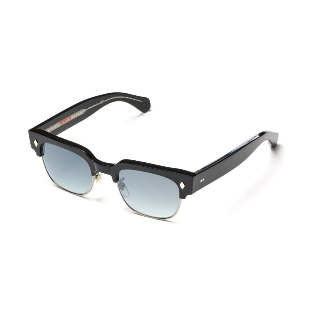 Kador Tobako Cm Rectangular Frame Sunglasses With Gradient Blue Lenses